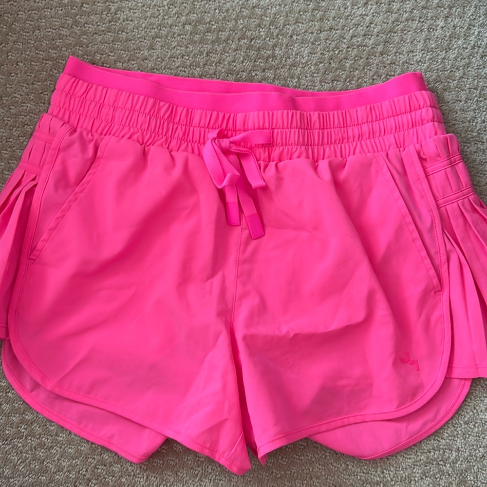 Pink athletic shorts
